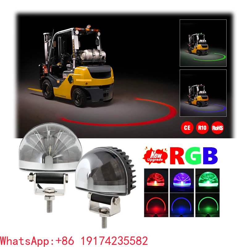 

Forklift Led Safety Warning Light Super Bright RGB Led Warning ARC Light For Warehouse Forklift