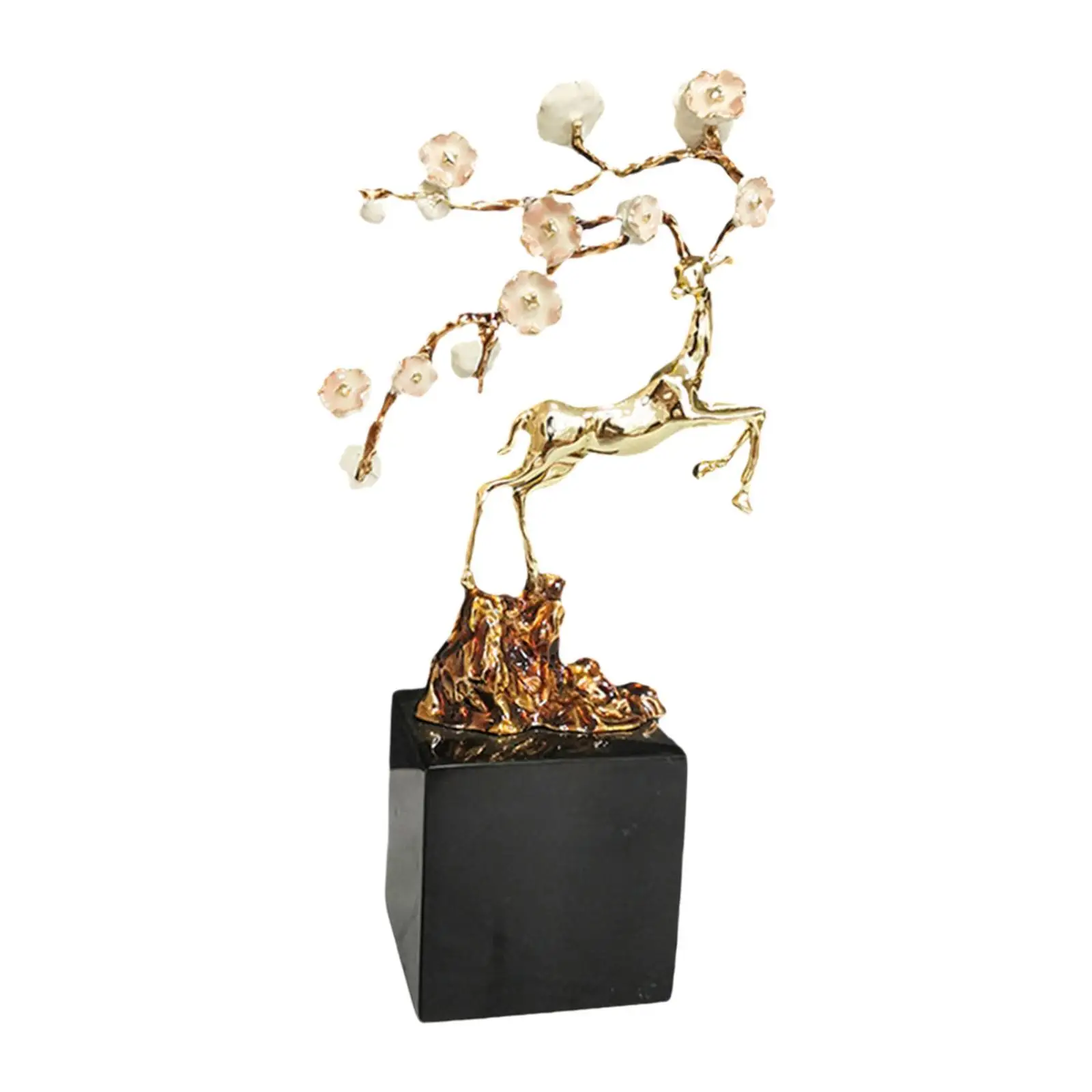 Reindeer Figurines Modern Funny Deer Statue for Bookshelf Office Bedroom