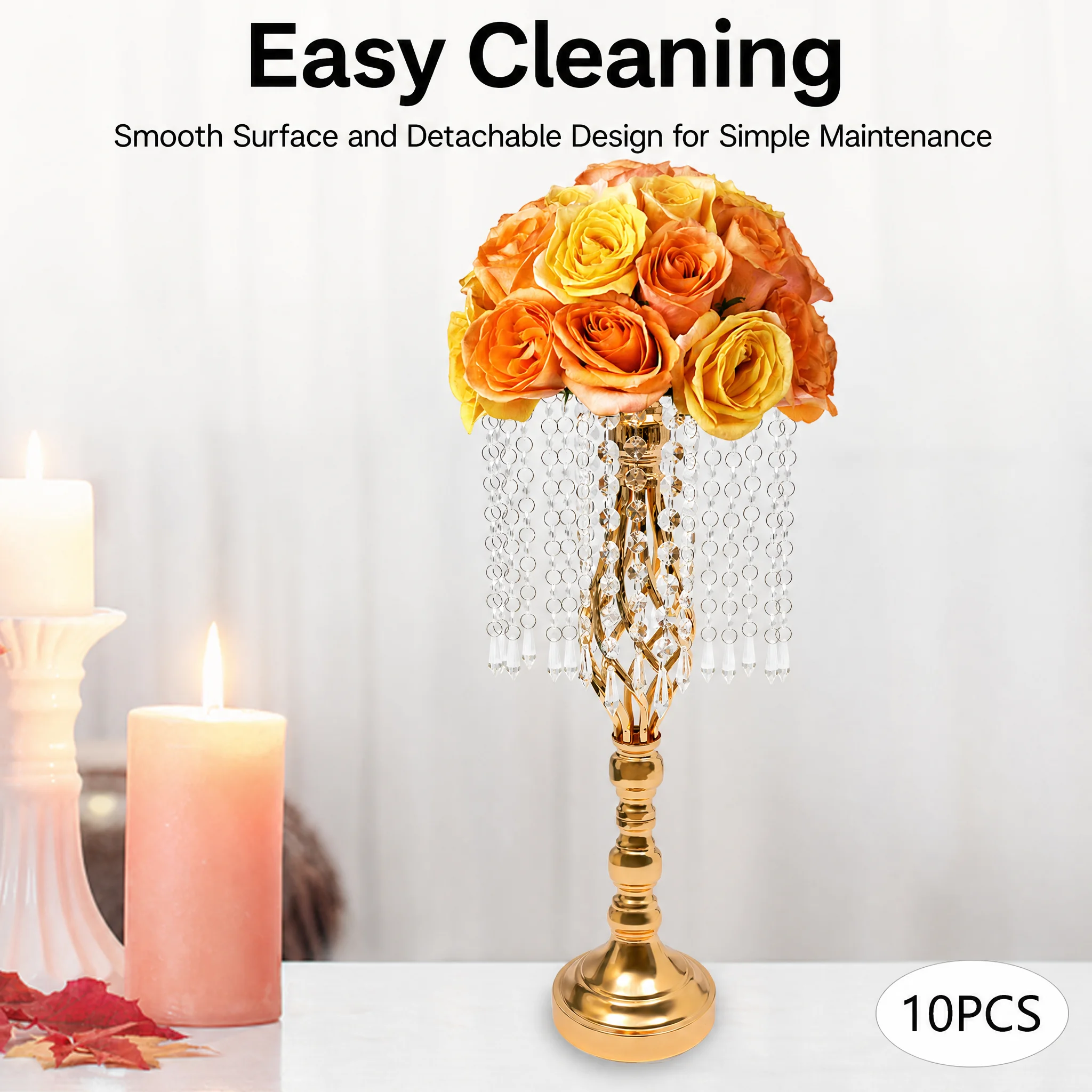 ขาตั้งดอกไม้คริสตัลสูง 19.3 นิ - Centerpiece Vase Tall บทวิจารณ์และราคา