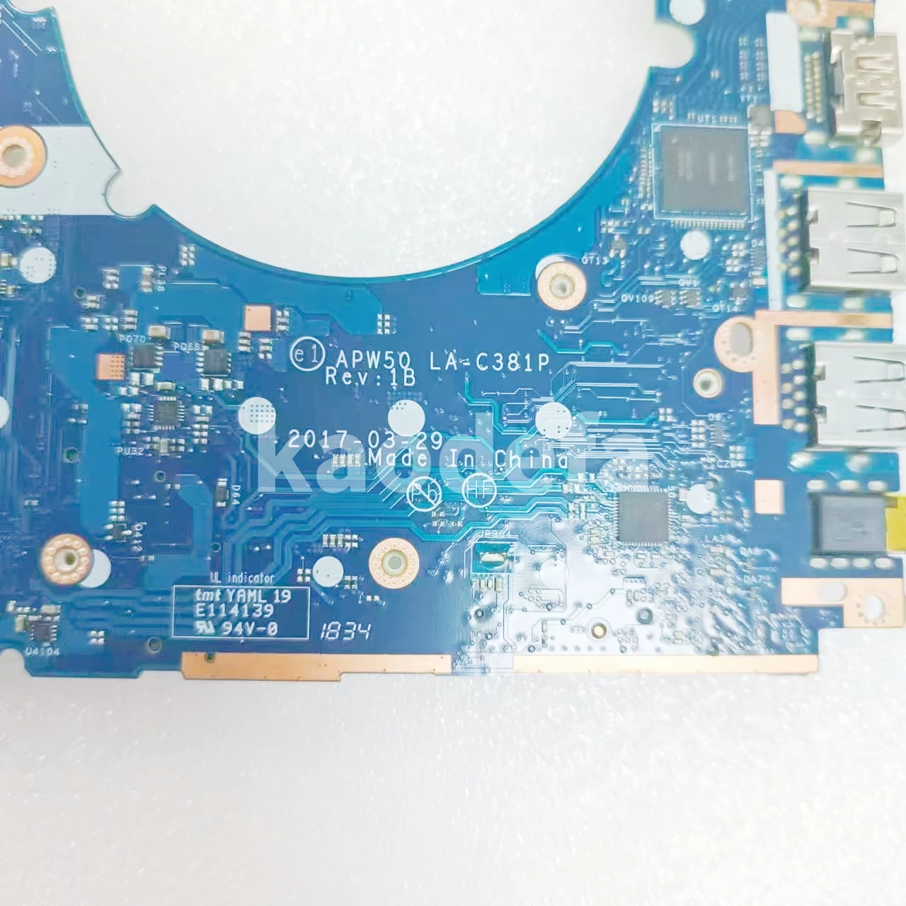 Imagem -06 - Motherboard Laptop para Laptop hp Apw50 La-c381p Mainboard 100 Teste ok I76700h Sr2fq Ddr4 Zbook 15 g3