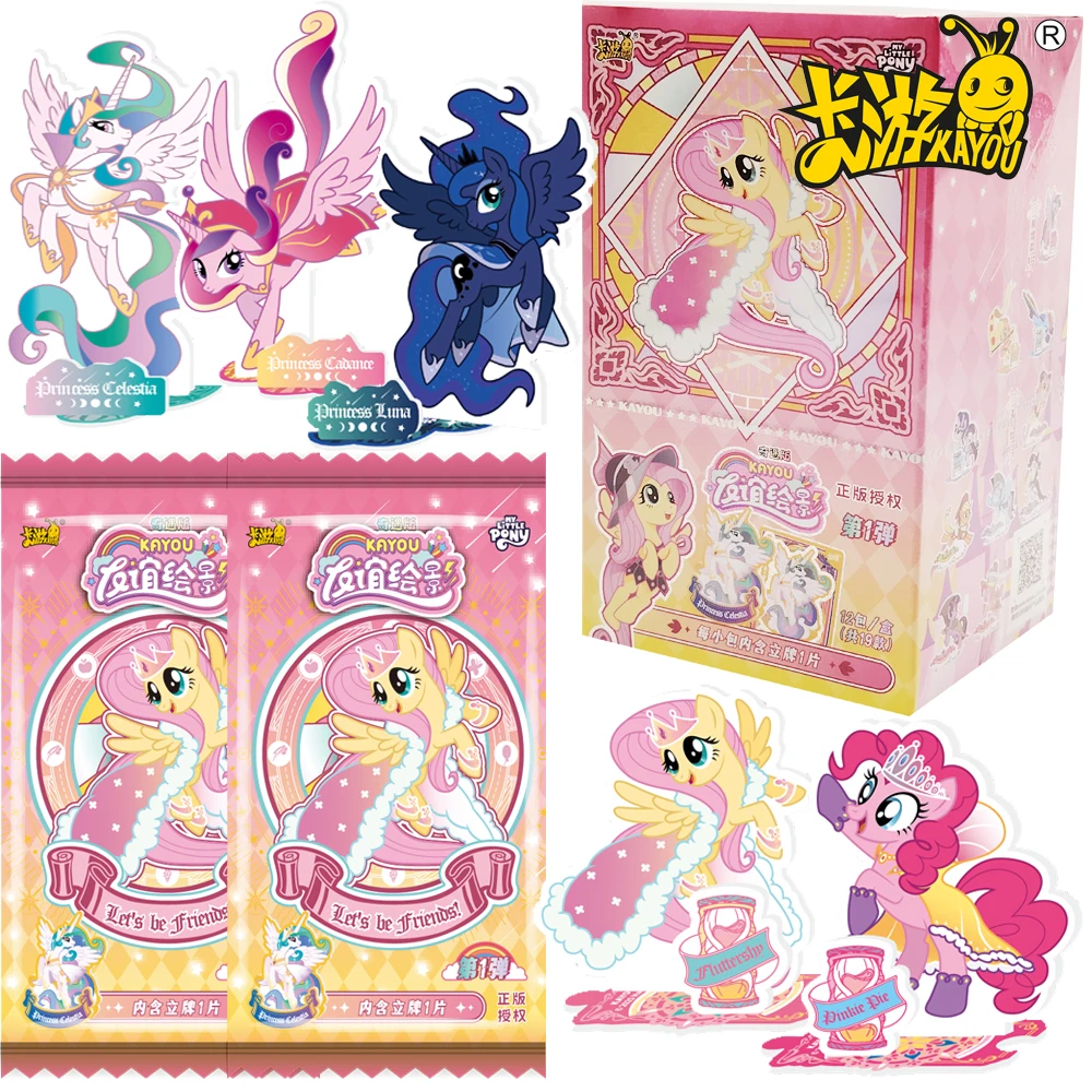 

KAYOU оригинальная акриловая фигурка My Little Pony, серия картин дружбы, прекрасная художественная изысканная модель-подставка, украшение для рабочего стола, подарок