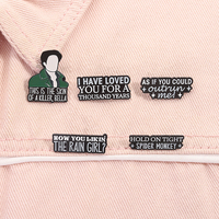 I Have Loved You For a Thousand Years Vampire Movie Enamel Pins As If You Could Outrun Me Brooches Lapel Badge Jewelry Gifts