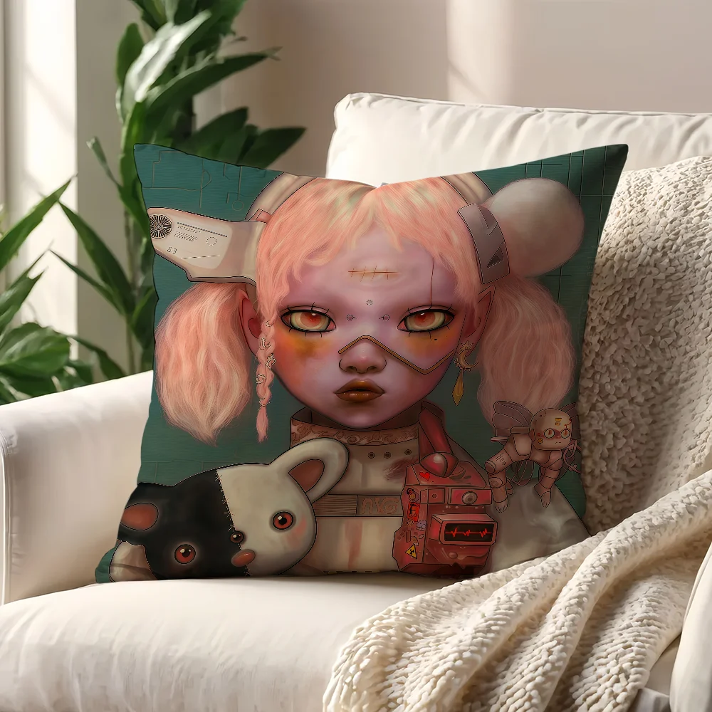 B-BringS M-Me T-The H-Horizons Cushion Cover For Pillow Printing Sofa Decoration Home Room Coffee Shop Office Nordic Simplicity