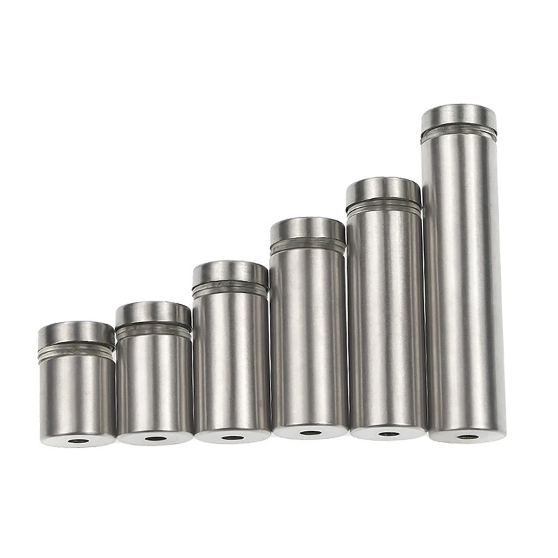 12mm Stainless Steel Advertising Standoff Pin Nails 10PCS, Glass Acrylic Billboard Fixing Fastener Hardware