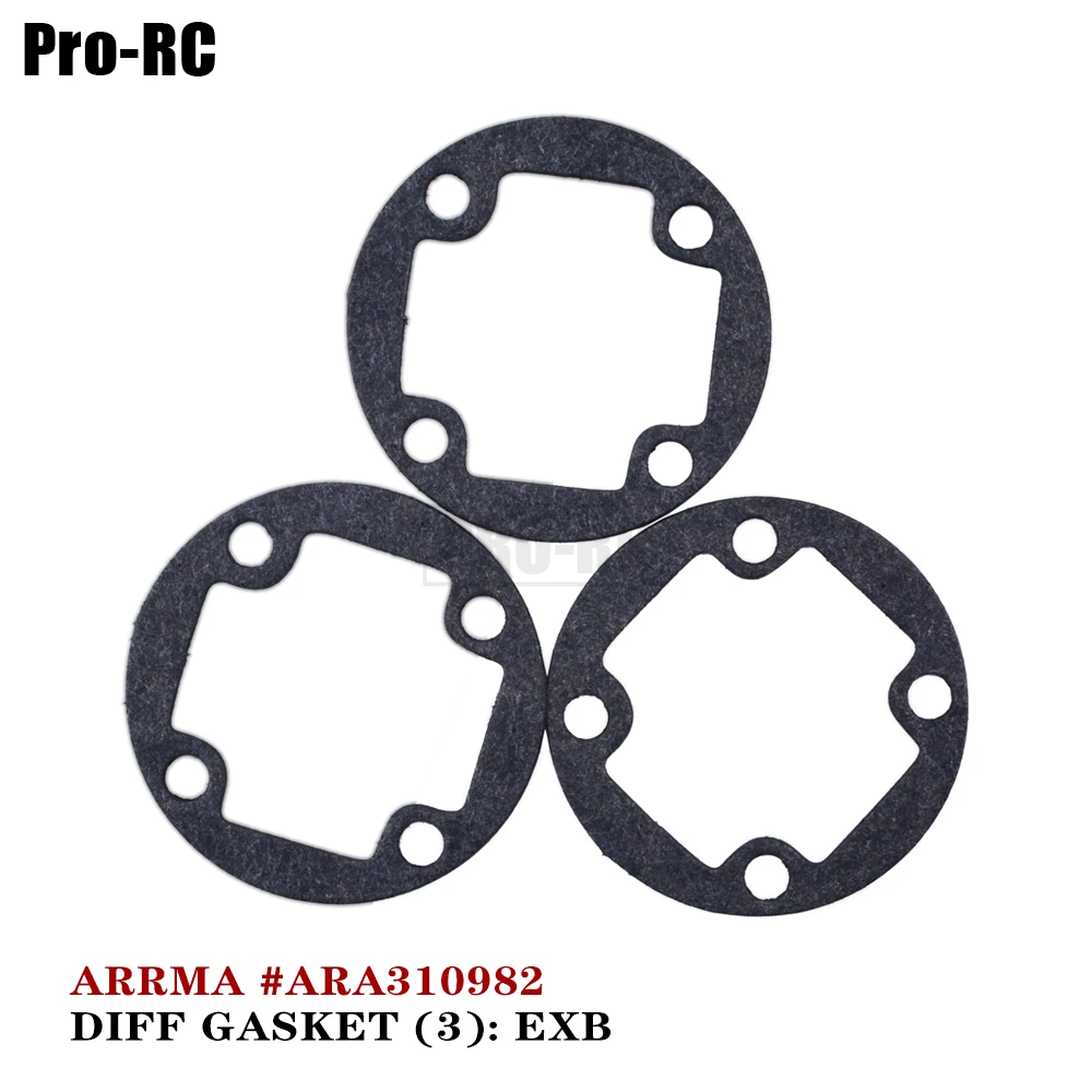 3Pcs Diff Differential Gasket ARA310982 for Rc Car ARRMA AR310854 Mojave 6S EXB V2 1/8 KRATON NOTORIOUS Outcast BLX Part