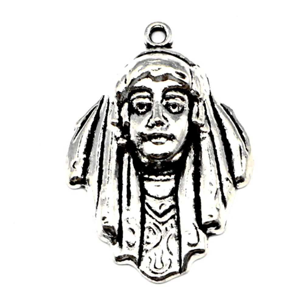 60pcs Wholesale Jewelry Lots Pharaoh Charms Pendant Supplies For Jewelry Materials 22x32mm