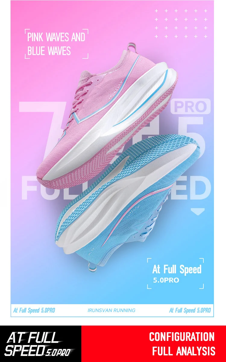 IRUNSVAN Rapid 5.0 Prro Marathon Running Shoes Carbon Plate Breathable Shock Absorbent Outdoor Sports Shoes Men's Shoes