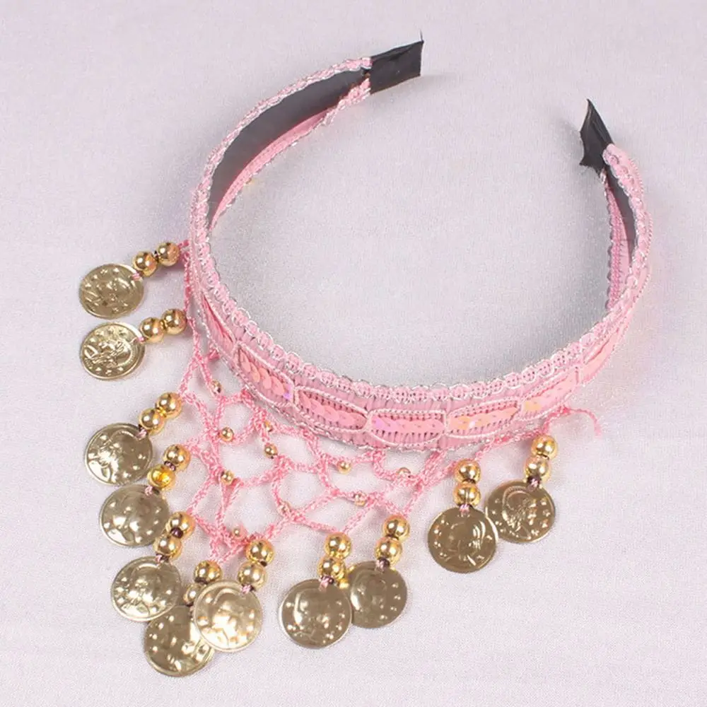 تاج طوق هندي مدرج لرأس الرقص ، إكسسوارات أداء المسرح ، طوق السلسلة