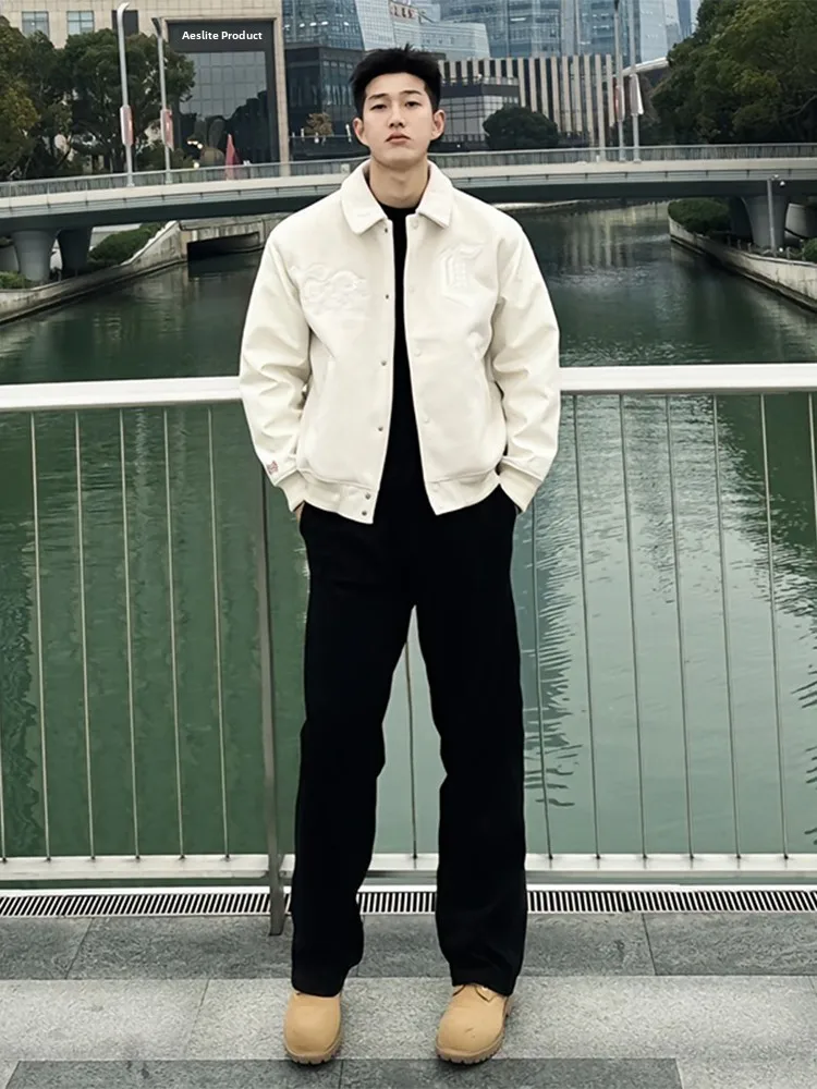 

Bla High Waist Straight Leg Jeans Men's Winter American High Street Cool Knife Bootcut Pants Cleanfit Premium Feeling