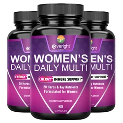 Womens Multivitamin - Daily Energy & Immune Health Support with Vitamins A, B12, C, D3, Zinc & Biotin, Multivitamin for Women