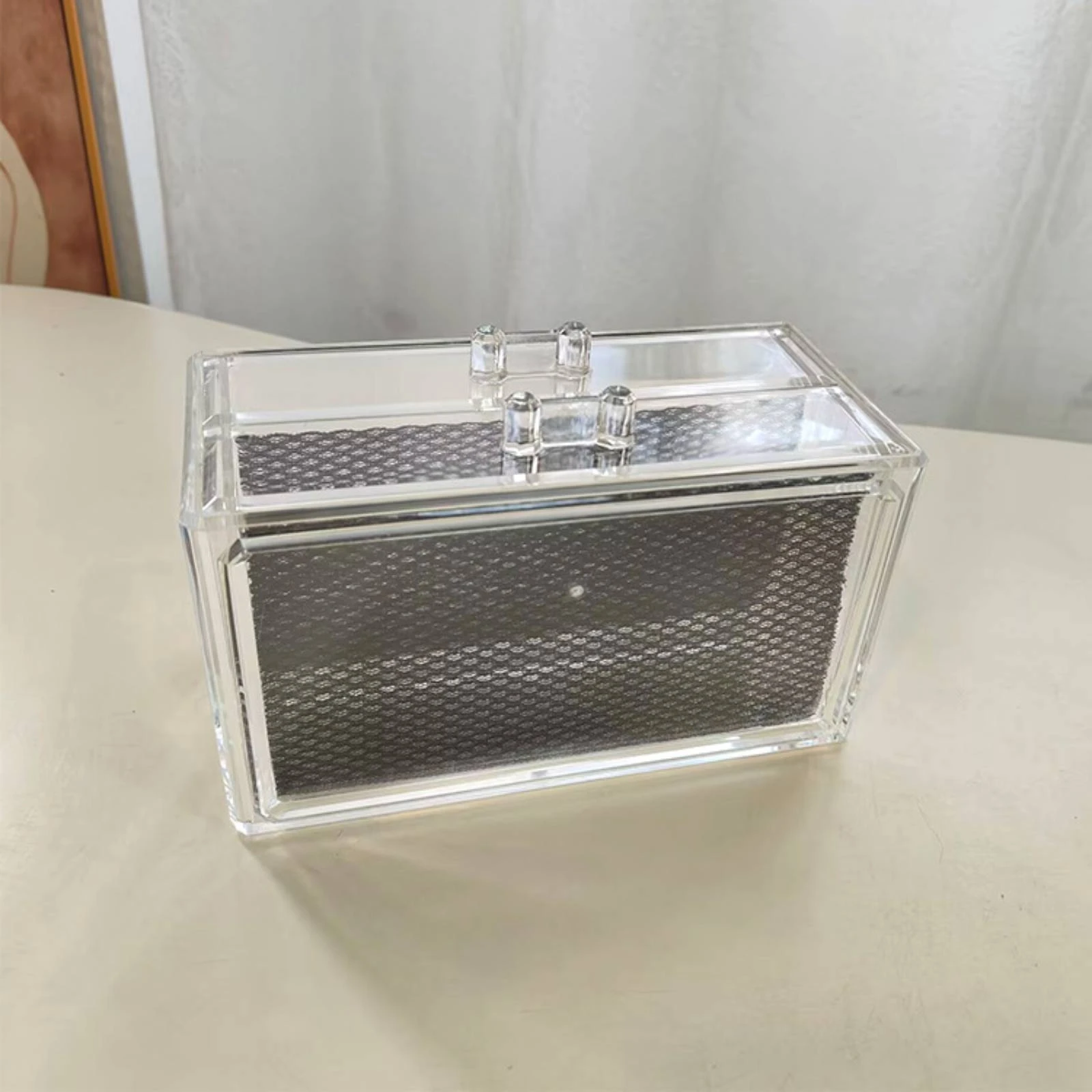 2-drawer-storage-box-space-saving-acrylic-organizer-with-drawers-plastic-storage-box-with-drawers-sturdy-rectangular