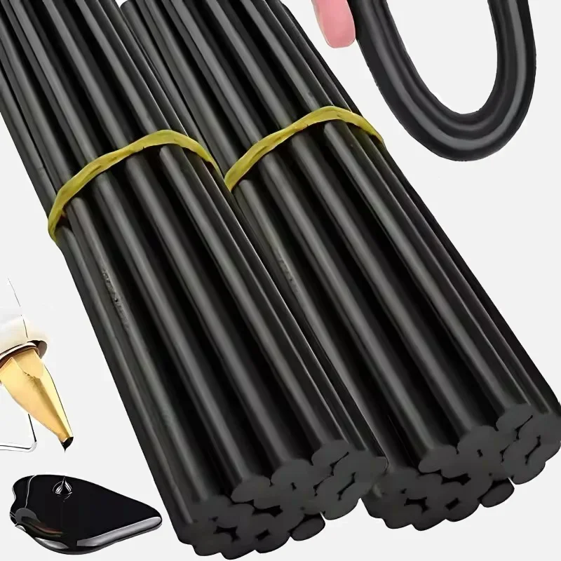 Schwarze Heißklebesticks, Heißschmelzklebesticks, Dellenreparaturwerkzeug, EVA Farbige Heißschmelzklebstoffe für Auto, DIY, Kunst, Handwerk und Allgemeine Reparaturen – Detail 1