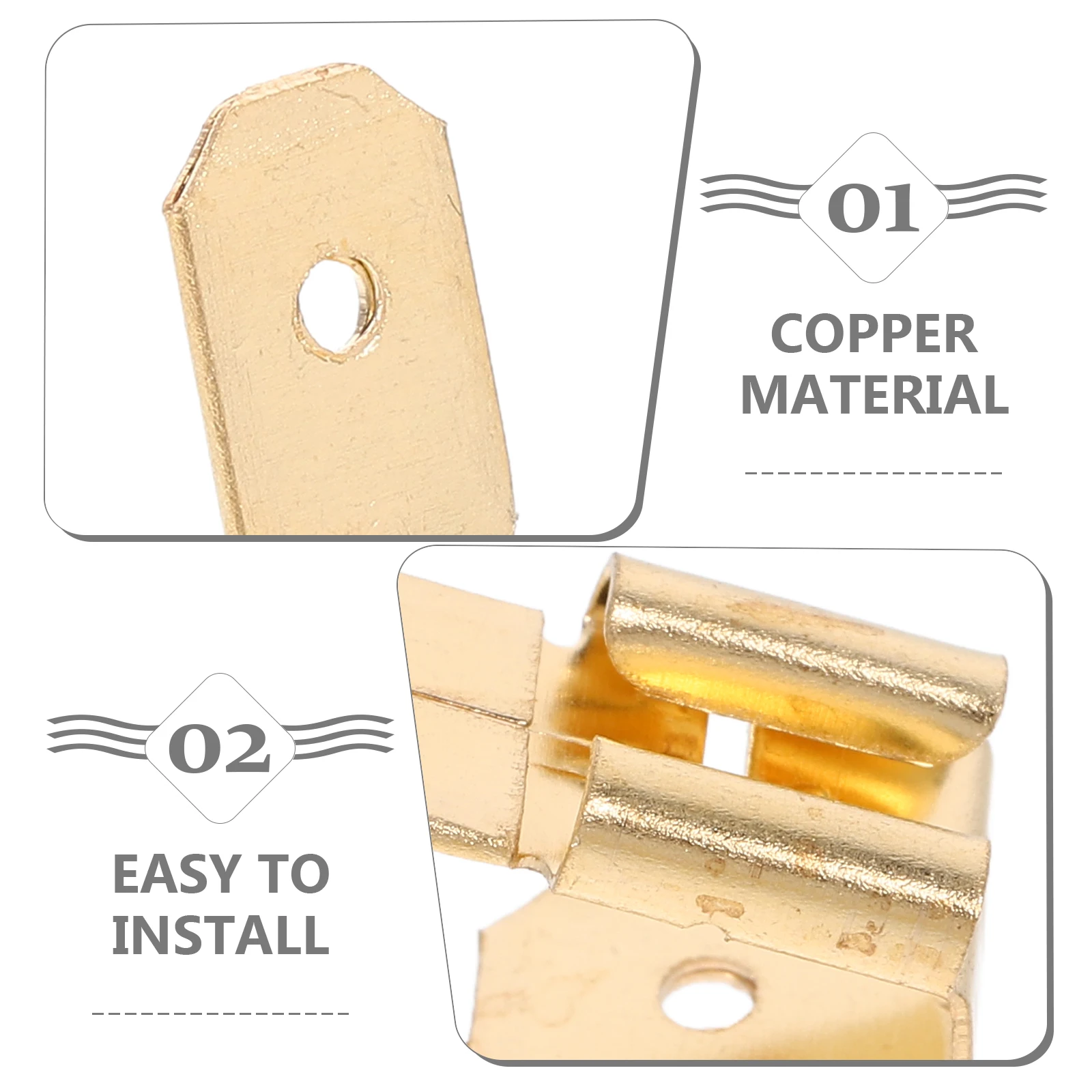 

25pcs Electrical Terminals Connectors For Automotive Marine Audio Wiring Crimp Wire Connectors Kit