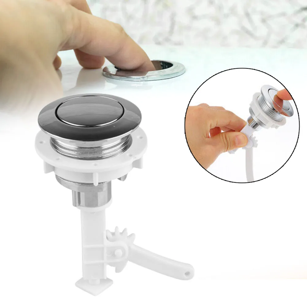 38mm Bathroom Toilets Push Button Toilet Button Cover Round Valve Rods Push Toilet Water Tank Buttons Toilets replace Accessorie