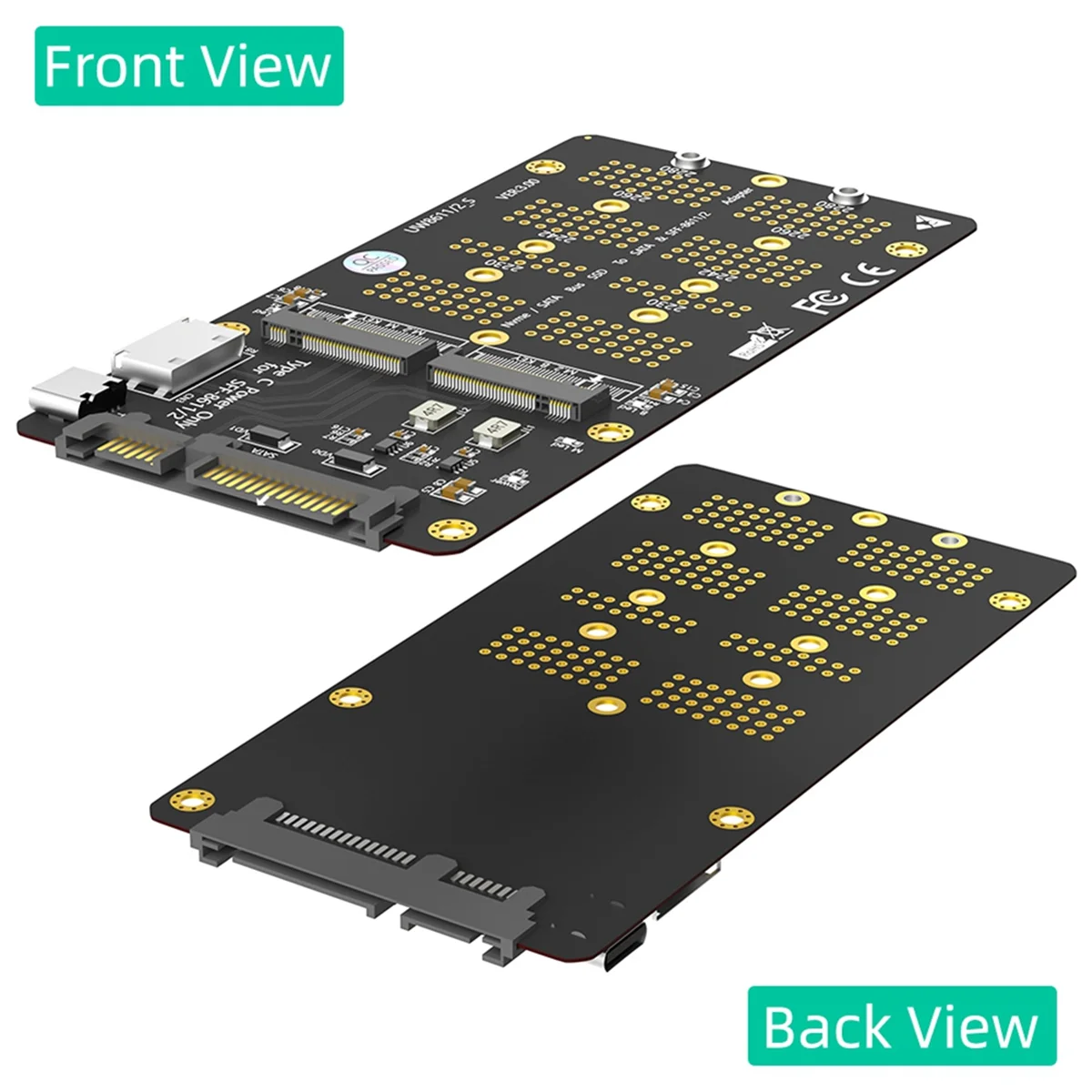 

Highly Recommended.M.2(NGFF) NVMe SSD/SATA-Bus SSD to SFF-8611/8612 and SATA Adapter