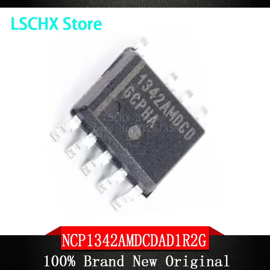 5pcs NCP1342AMDCDAD1R2G SOIC-9-150mil Highly integrated quasi-resonant flyback controller With valley lock switch