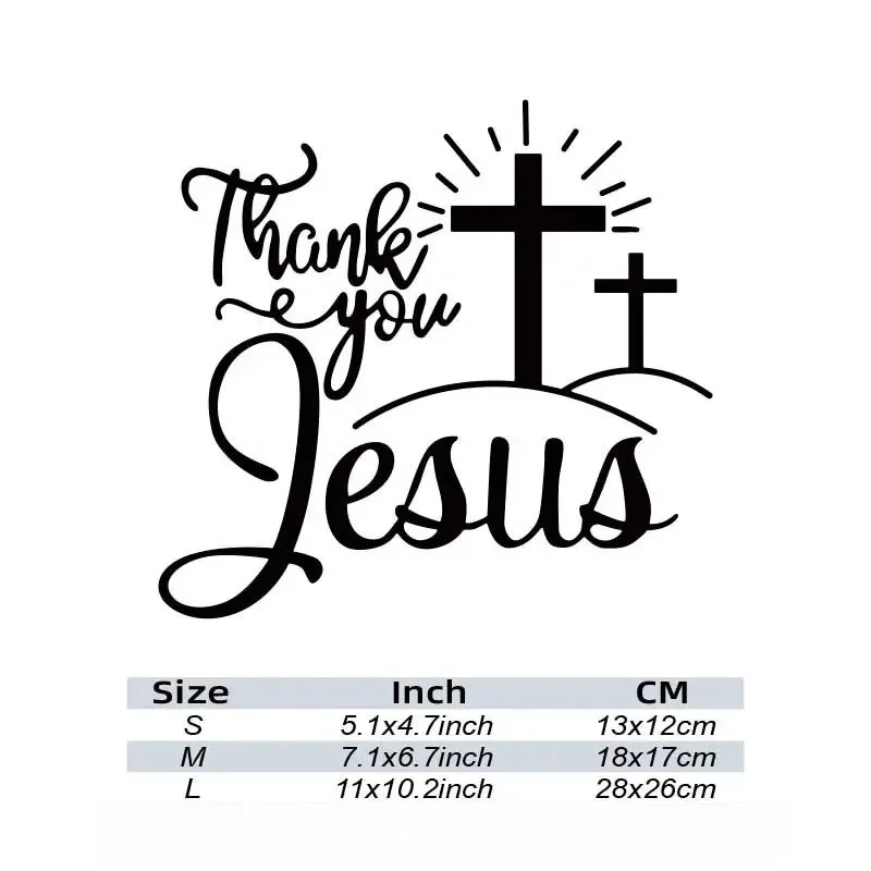 Jesus Car Stickers Christian God Car Body Bumper Vinyl Decal Car Accessories,,For Cars, Trucks, Walls, Laptops, Windows,