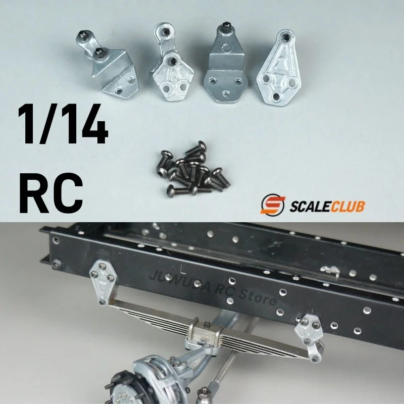 SCALECLUB RC 1/14 Truck Front Axle Lifting Lug Suspension Lugs GBE-TY-1 For Tamiya 1 14 Rc Tractor Truck Accessories Parts