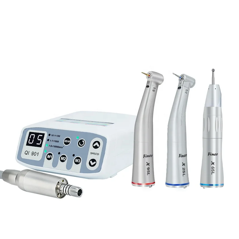 

denta fiber optic LED electric micro motor for 1 to 5 contra angle straight handpiece with internal water spray