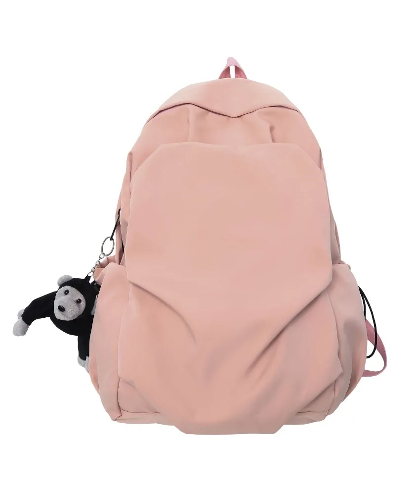 

High value ins simple Korean version casual backpack large capacity schoolbag girls junior high school Japanese style