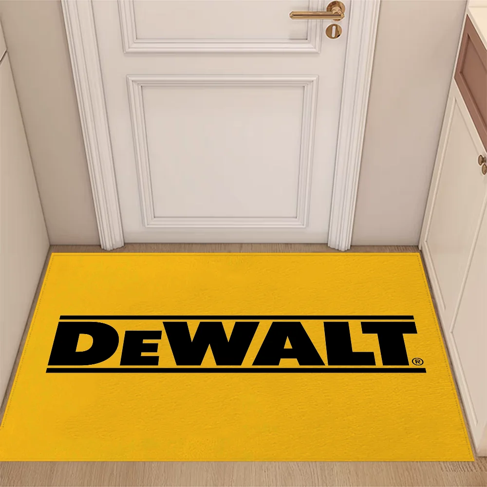 DeWalt Door Floor Mat Room Bedroom Carpet for Bathroom Rug Entrance Doormat Outdoor Custom Decoration Home Decor Items Carpets