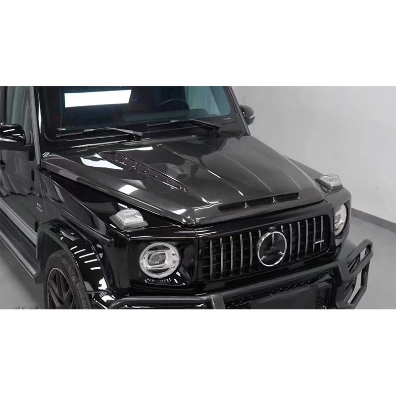 

For Mercedes Benz G-Class W464 G63 G500 G550 2019+ Carbon Fiber engine cover Front Hood Hood Ventilation Cover Car Accessories