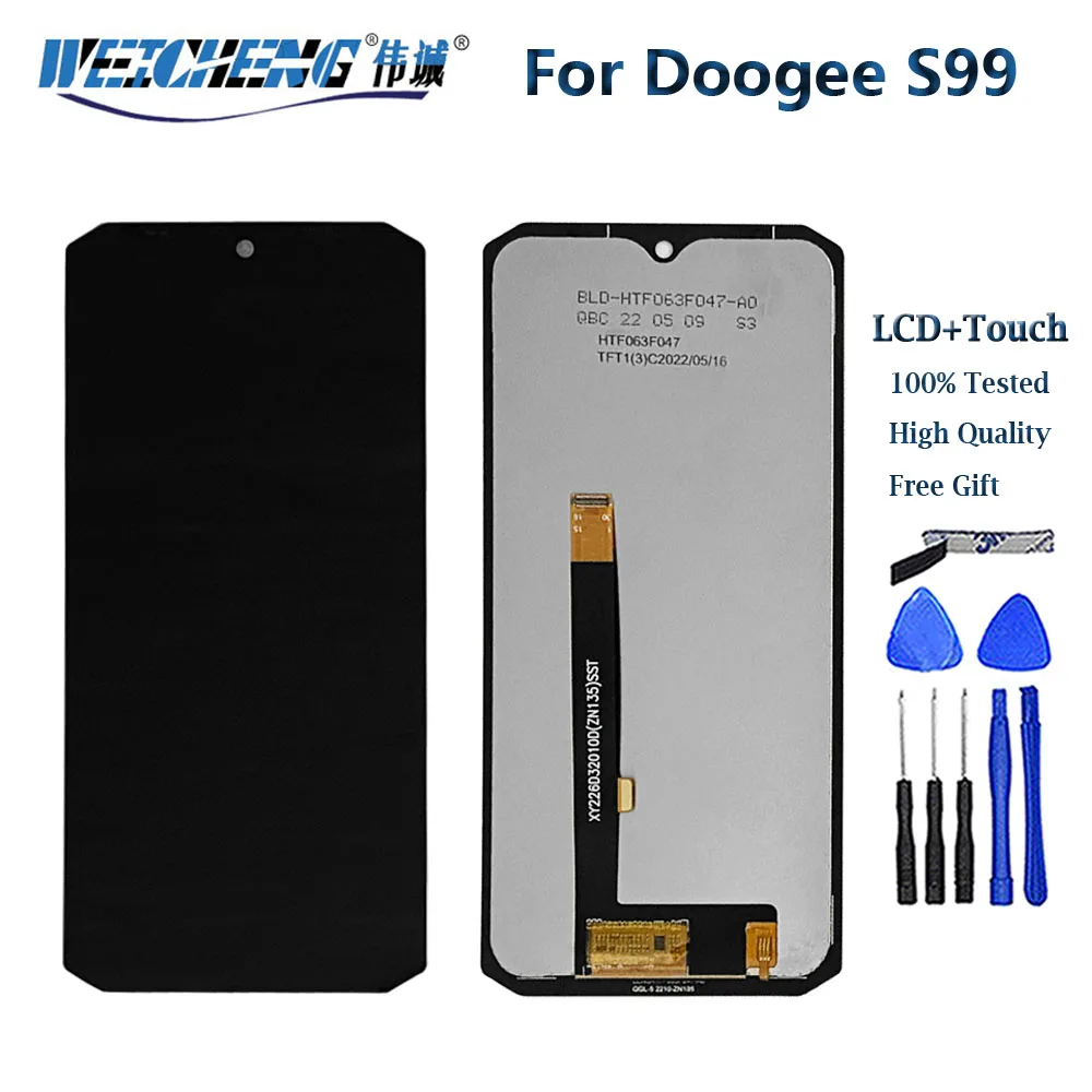 

Original 6.3" For DOOGEE S99 LCD Display + Touch Screen Assembly Replacement Tested Well For Doogee S99 Phone LCD Repair Parts