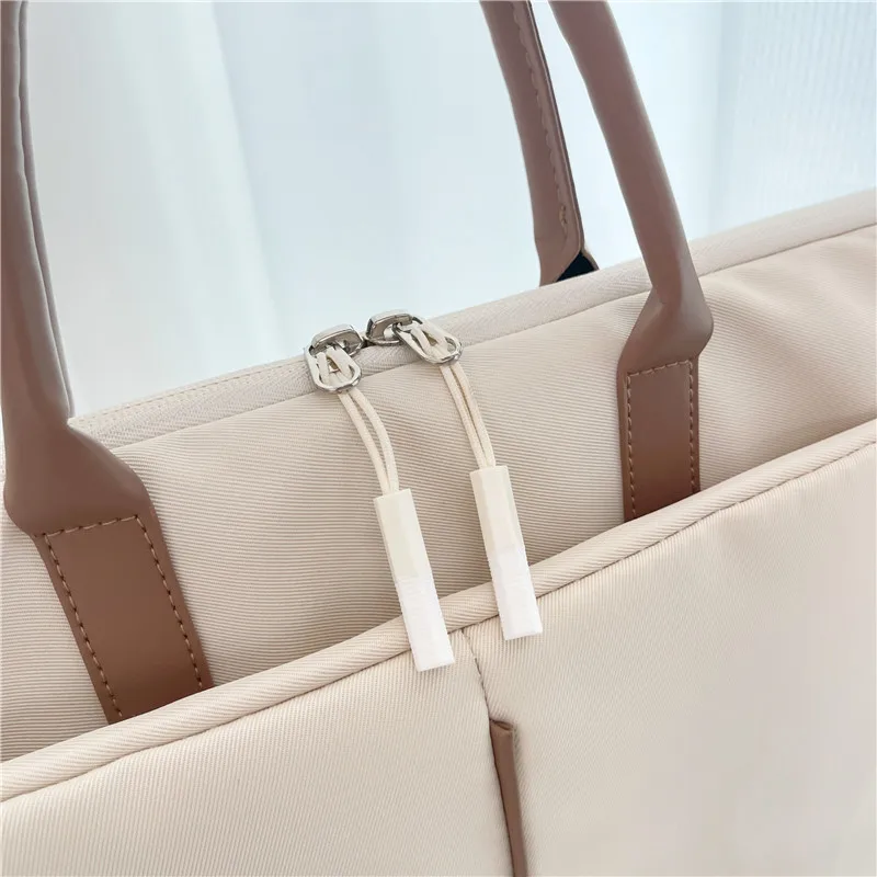 Borsa per laptop elegante da 15,6 pollici per uomo e donna Borsa da lavoro casual in tessuto Oxford resistente ai graffi e all'usura Proteggi tablet