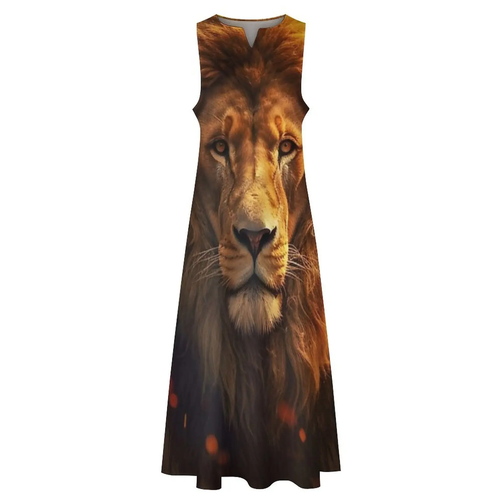 Vestido largo Soul of a Lion, vestidos para mujer, ropa femenina, vestidos de fiesta elegantes para mujer, vestido para niña 2025