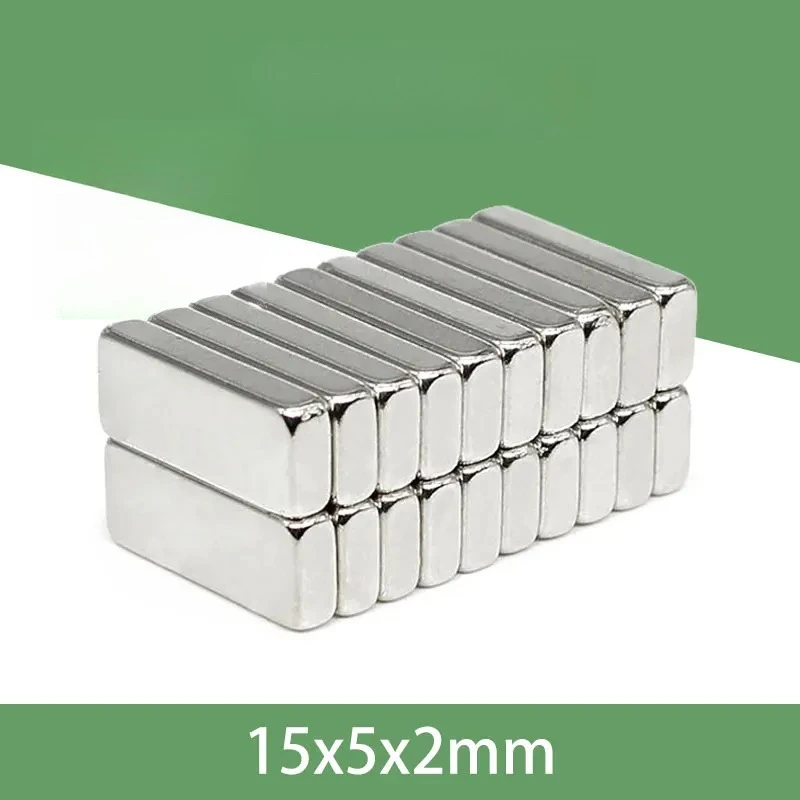 15x5x2 mm Square magnets can be widely used for refrigerators, office document fixation and DIY 15x5x2 mm