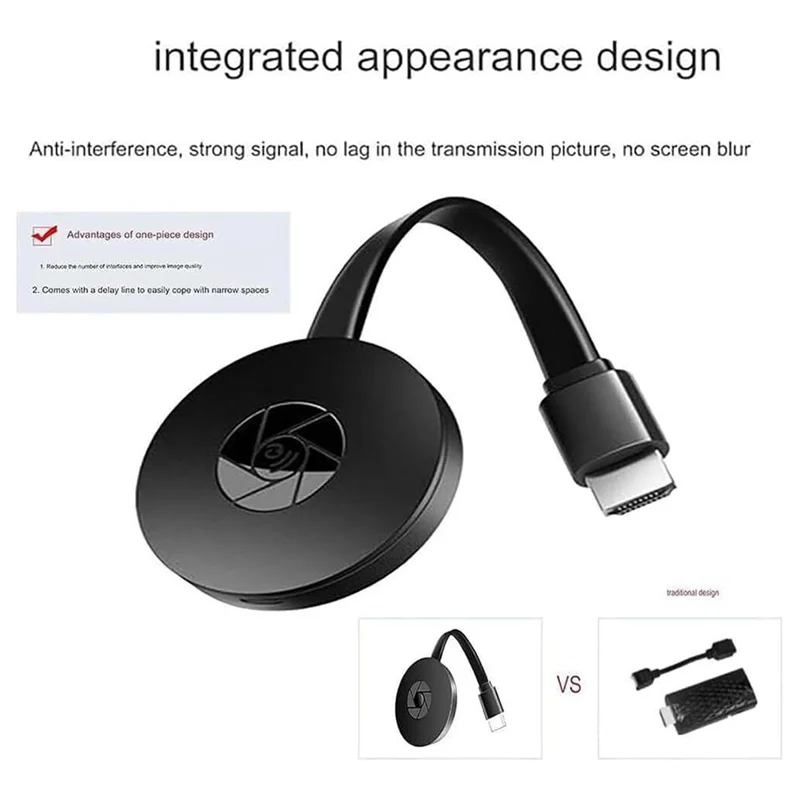 AA08-Proiettore schermo sincronizzato Kit schermo 2.4G 1080P Antenna esterna Wireless Stesso set schermo Proiettore Computer con TV Mo