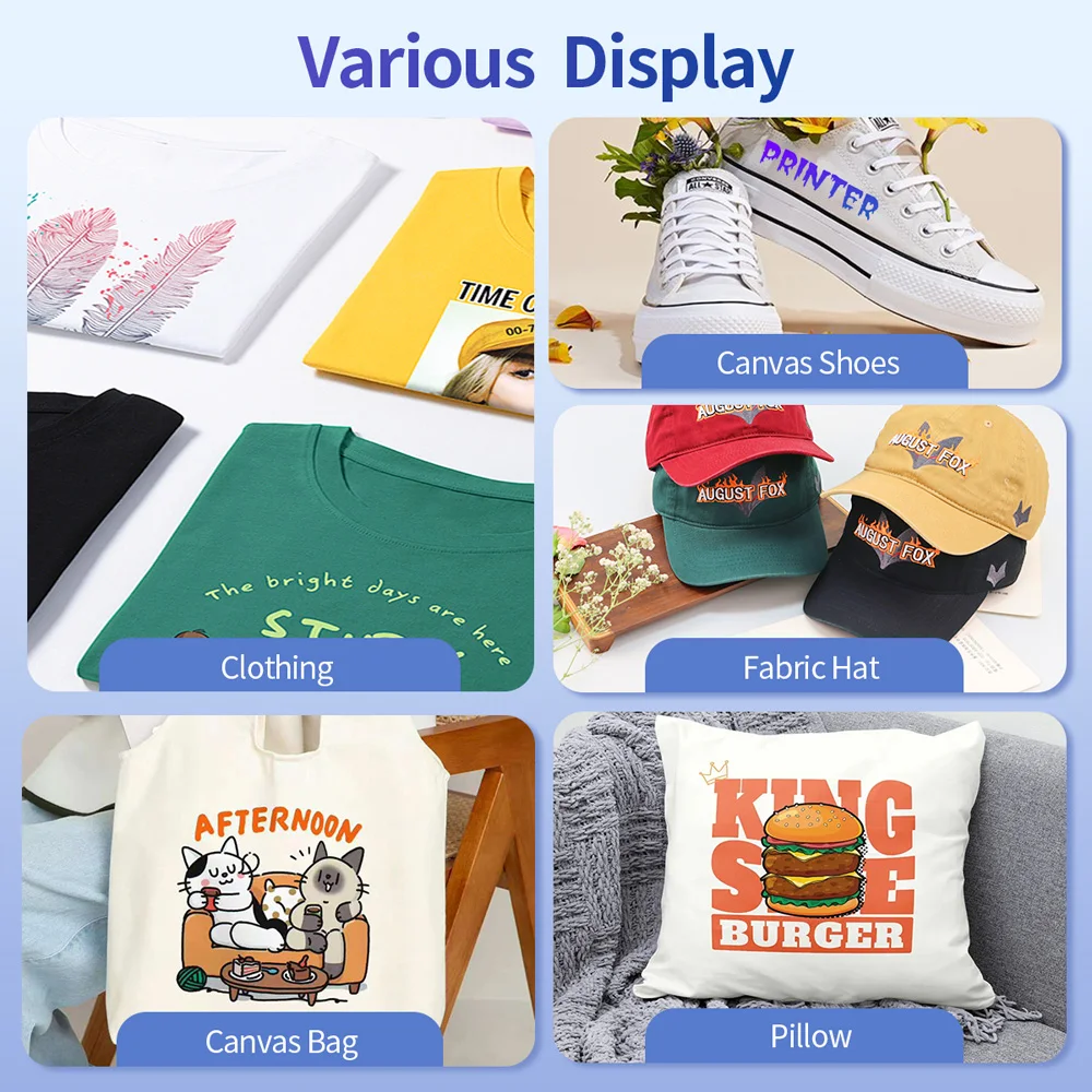 OYfame EU US 재고 A3 DTF 프린팅 기계, 에프손 XP600 DTF 프린터용, 섬유 의류 및 직물 전사 프린터용 오븐 포함