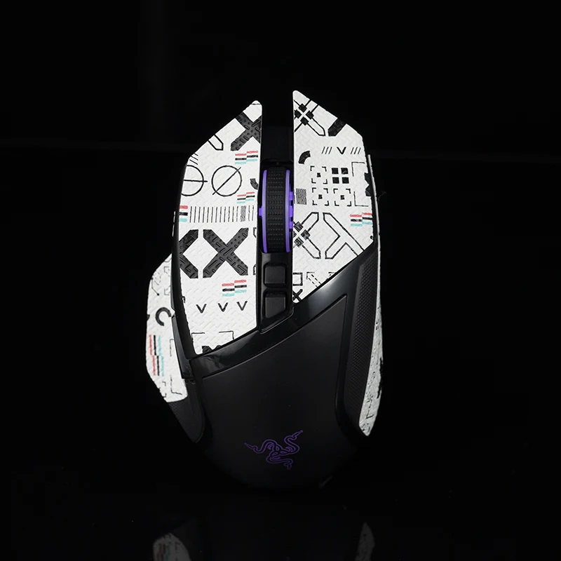BTL Mouse Grip Tape Skate Handmade Sticker Non Slip Lizard Skin Suck Sweat for Razer Basilisk X Hyperspeed Wireless Ultimate V2