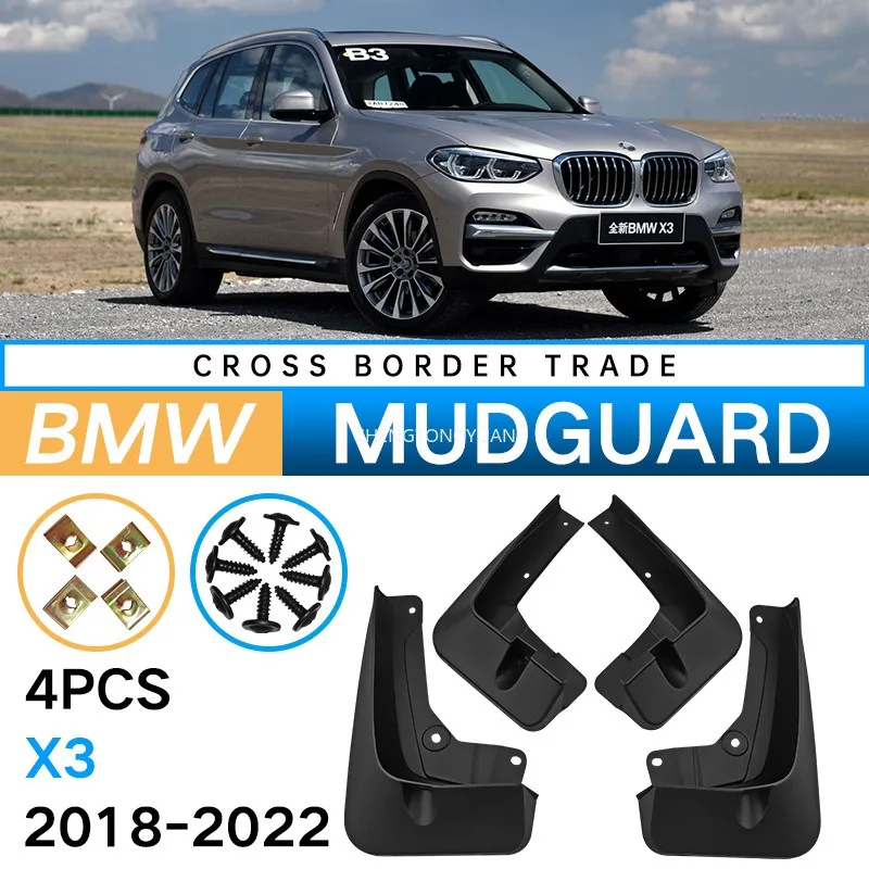 Fender For BMW X3 G01 Mud Flaps 2018 - 2022 Mudflaps Splash Guards Mudguards Wheels Front Rear Fenders Car Accessories