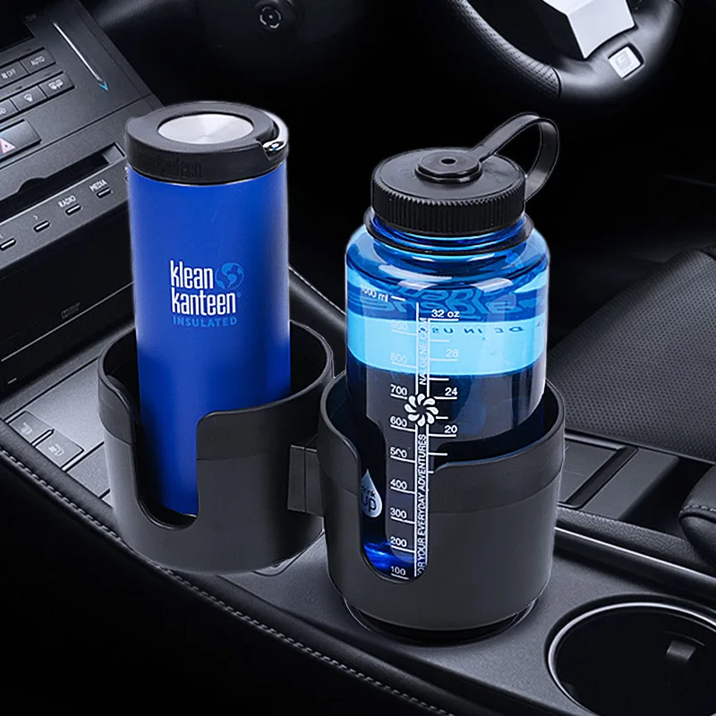 Двойной держатель для чашки 2 в 1, автомобильный держатель для стакана с водой, многофункциональный держатель для чашки, удлинитель, стеллаж для хранения, поднос для чашки