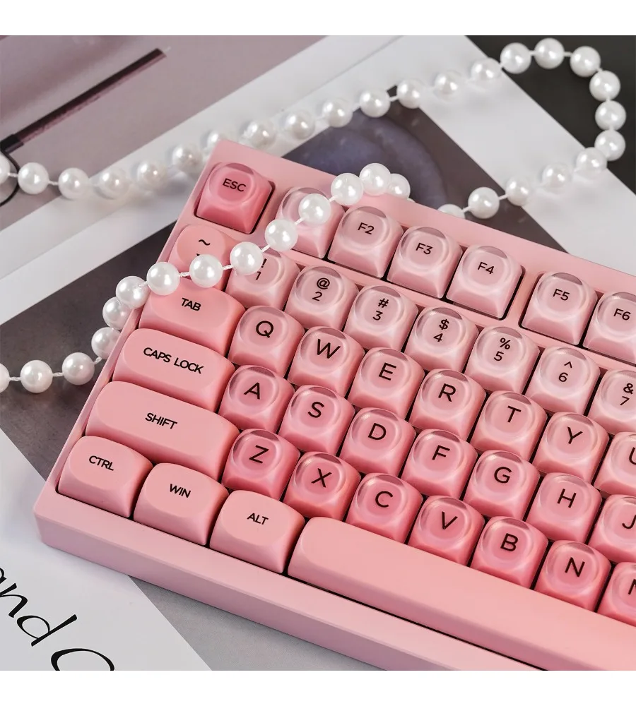 Keycap sublimation PBT + PC girls ball cap wooting mint HOA strawberry/liquid foundation mechanical keyboard