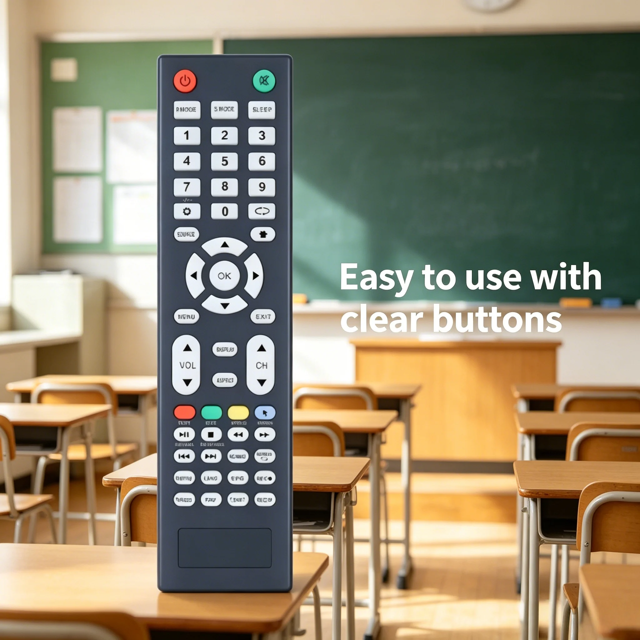 Replacement Infrared Remote Control for TUMATU Smart 4K UHD LCD LED Television Universal TV Remote Controller