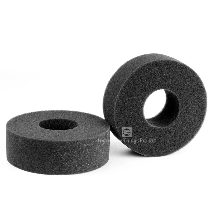 2pcs Black Sponge 1.9 Inch Tread Sponge Liner for 1/10 RC Crawler Car Traxxas Accessories