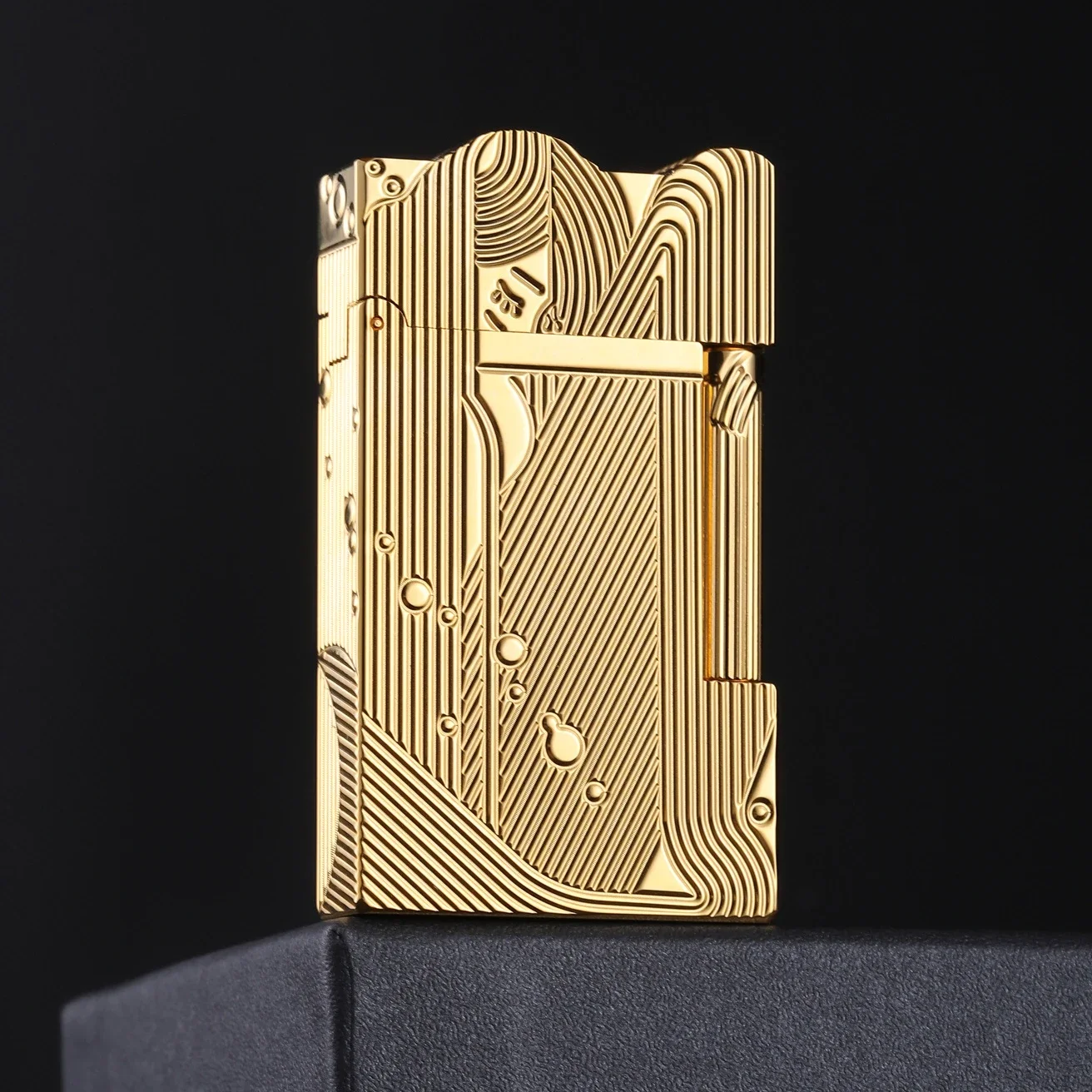 Lighter Pure Copper Handmade Sleeping Mermaid Ding Sound Jet Open Flame Cigarette Lighter Tools Luxury Smoking Accessories