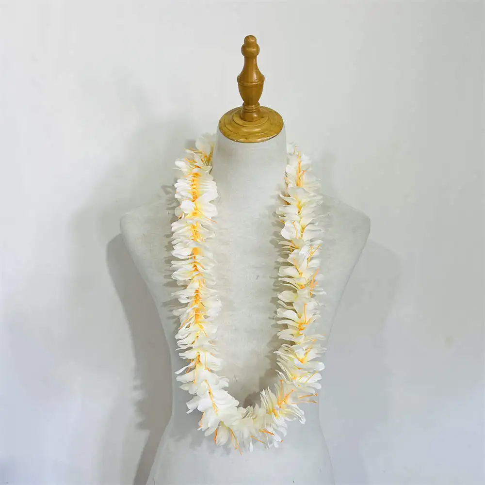 Artificial Silk Kahili Ginger Lei Aloha Hawaii Falower Garlands Hula Dancer Performance Women Wedding Party Decoration