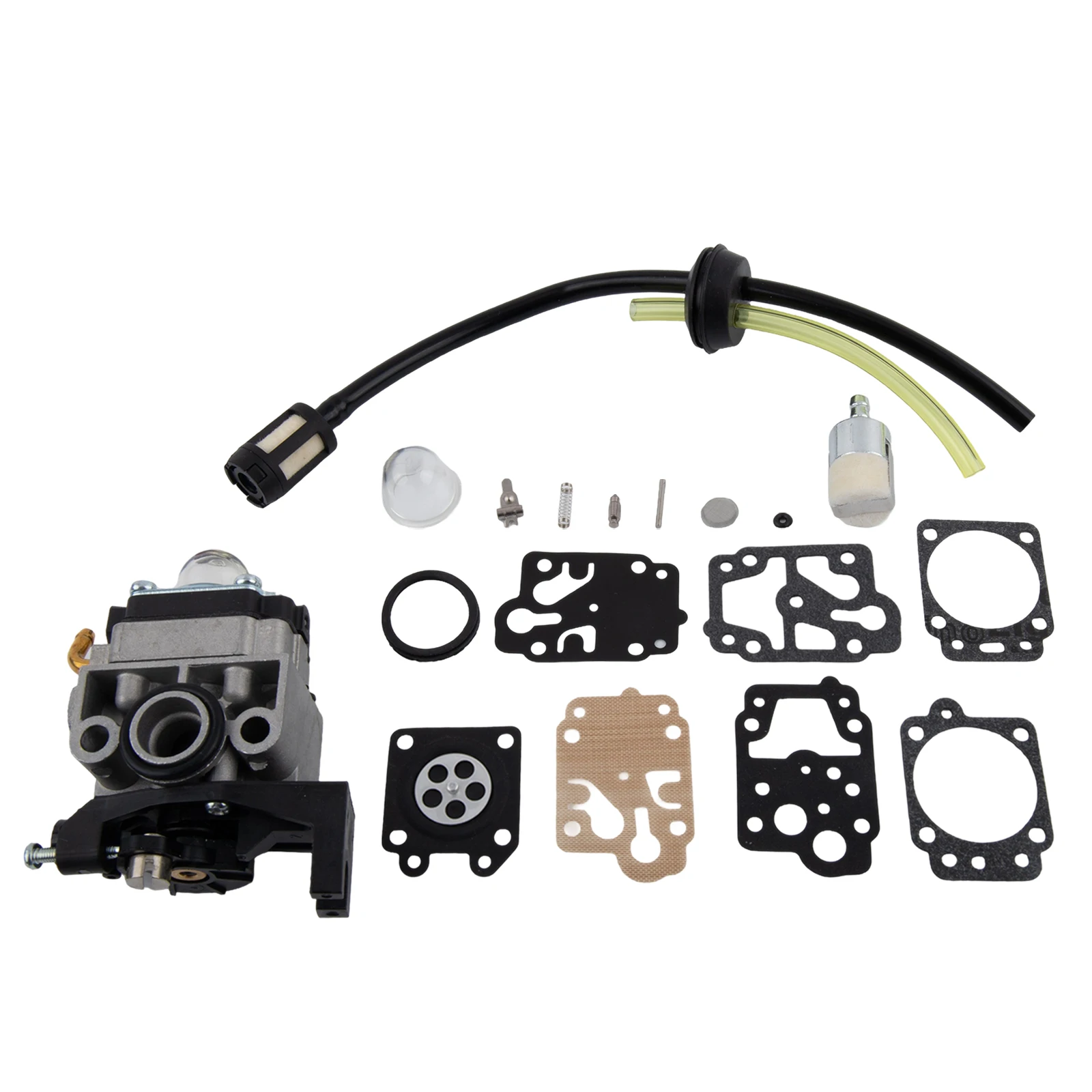 

Комплект карбюратора в сборе топливопровода, ремонт садового оборудования, как показано на рисунке, улучшенная производительность двигателя, улучшенная доставка топлива для HHT35