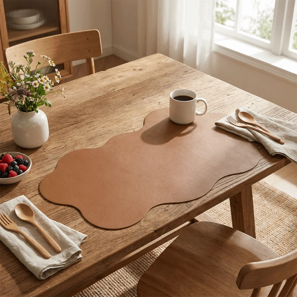 Smooth Surface Irregular Cloud Shaped Desk Pad Non-Slip Versatile Anti Slip Mouse Pad Absorbent Quick-Drying Placemat Study