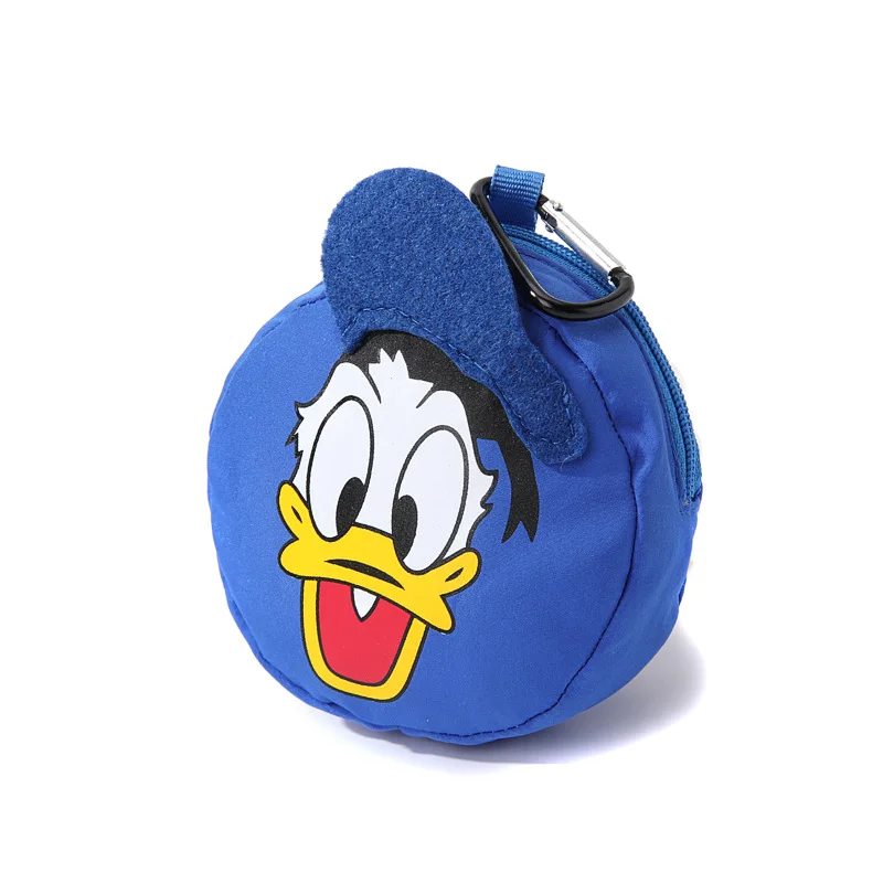 Cartoon Donald Duck Polyester Coin Purse Children Zip Coin Bags Storage Pouch Cute Animals Wallets Women Mini Headphone Bag