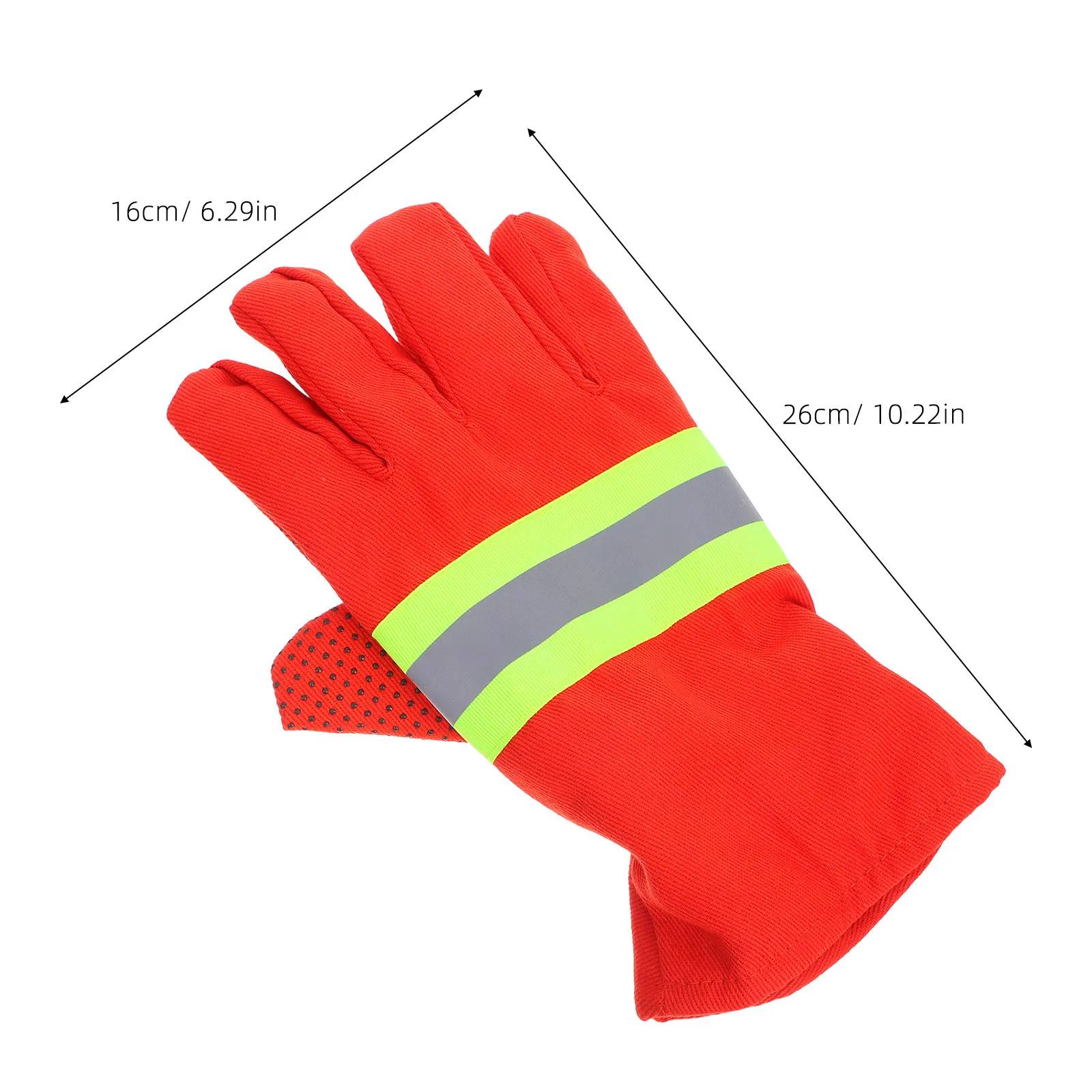 2Pairs Firefighter Gloves High Heat Resistance Anti-Scalding Grip for Emergency Extrication Rope Rescue Outdoor Working Flame