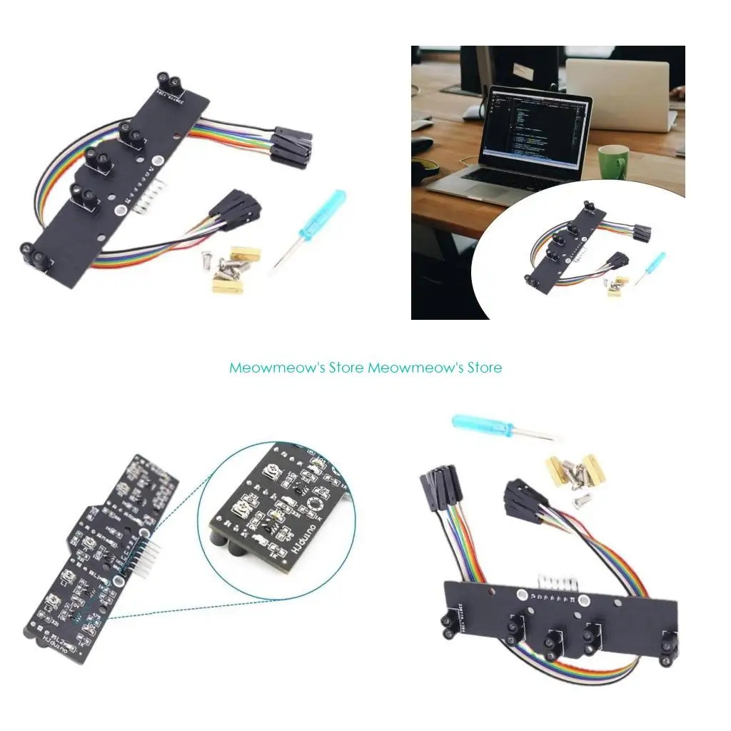 W91A 5Channel Digital Tracking Sensors ، 5Channel Gray Line Patrol Module for Robotics