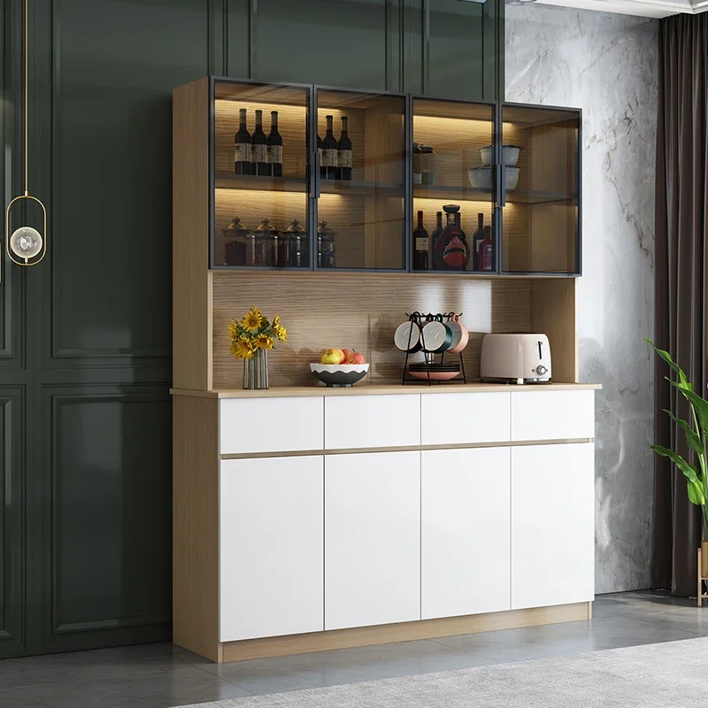 

Wall Bar Cabinet Wine Decoration Display Antique Furniture Shelves Open Cabinets Full Kitchen Drinks Vitrine Accessories Luxury