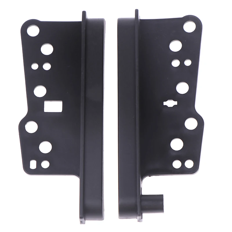 1Pair Radio Brackets Double Stereo Panel Fascia Dash Mount Trim Side Kit Car Accessories