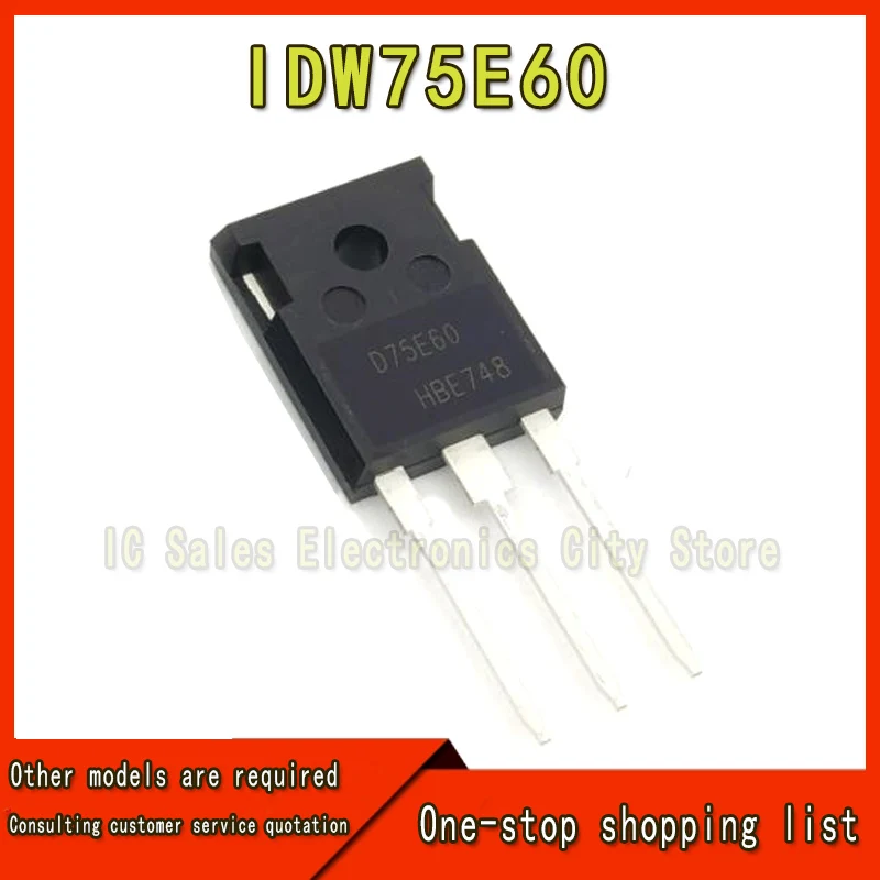 2 Stuks Idw75e60 Snel Herstel Gelijkrichter Diode Naar-247 D75e60