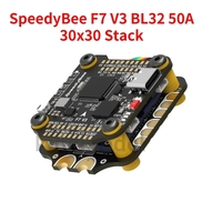 RunCam SpeedyBee F7 V3 BL32 50A 30x30 Stack iNAV Betaflight Emuflight Wireless Firmware Flasher Black Data Analyze