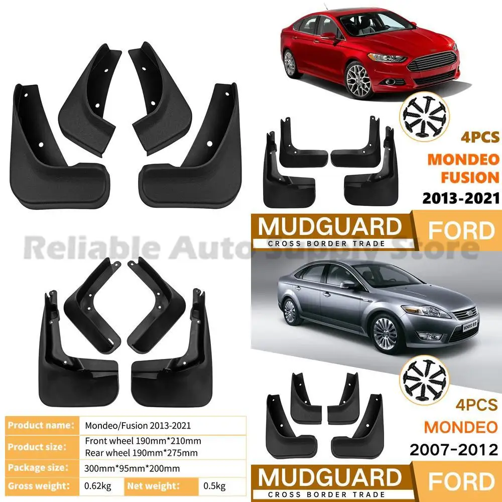 

For Ford Mondeo Fusion 2013-2021 Focus 07-12 Car Mud Flaps Premium Quality Durable Protection Ultimate Style